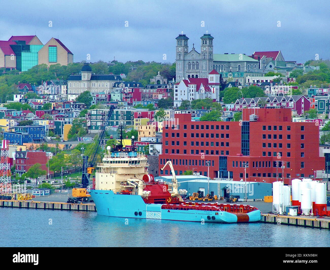 St. John's Harbour in Newfoundland Stock Photo