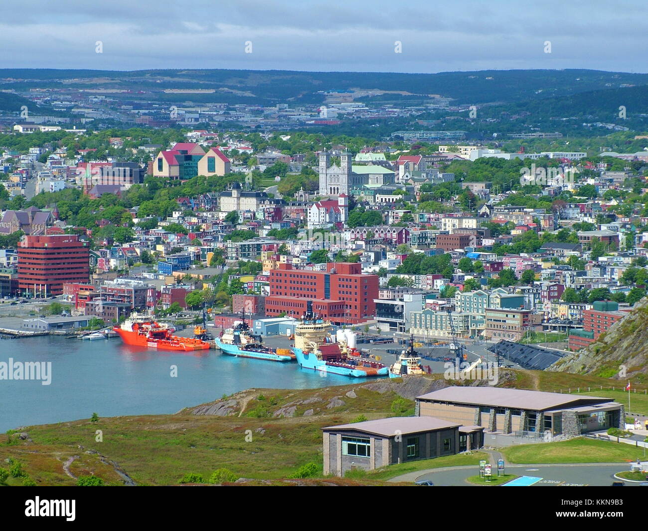 St. John's Harbour in Newfoundland Stock Photo