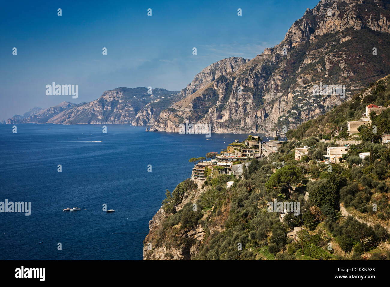 The rugged Amalfi Coast of Italy. Stock Photo