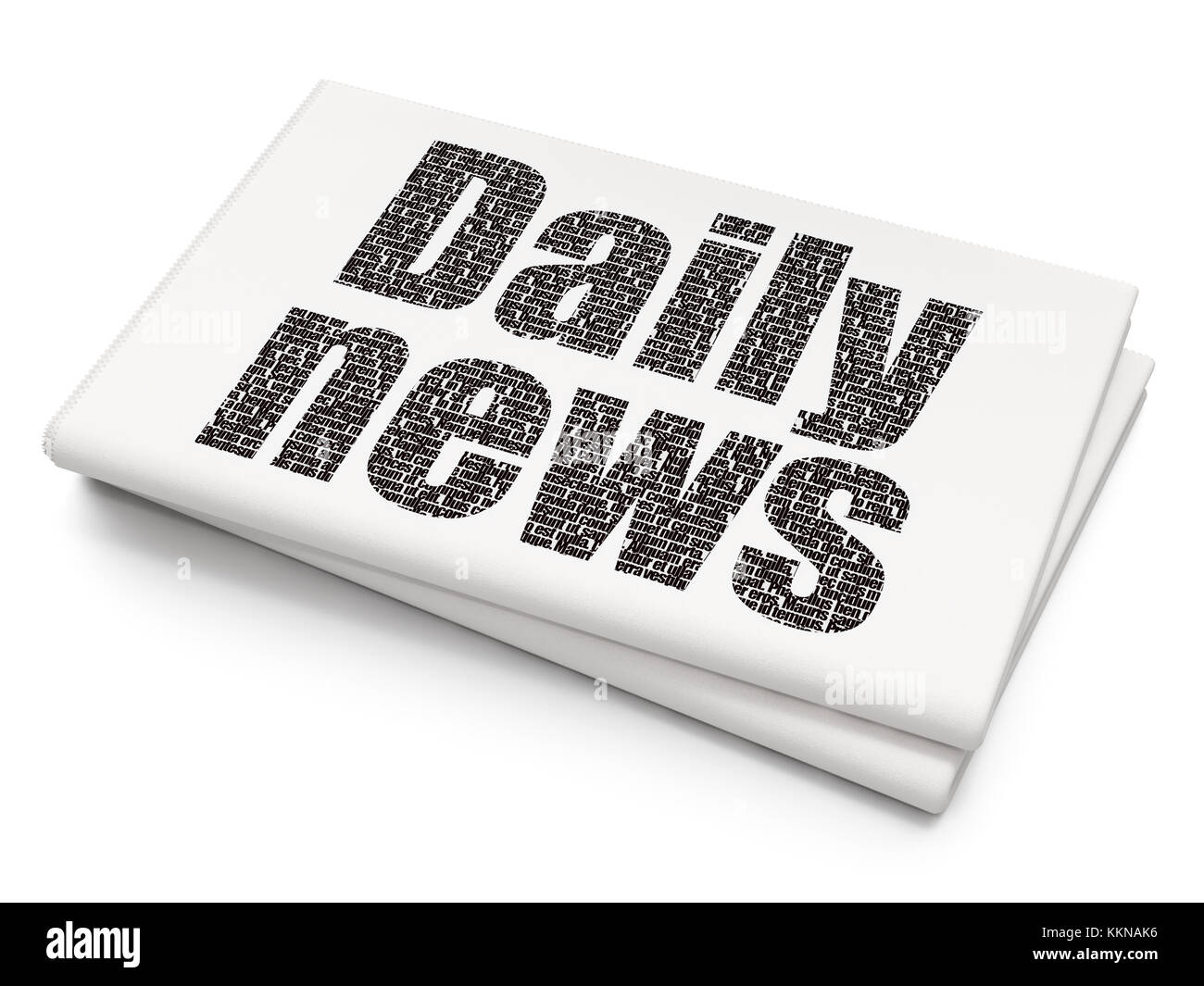 News concept daily news on blank newspaper background stock photo alamy