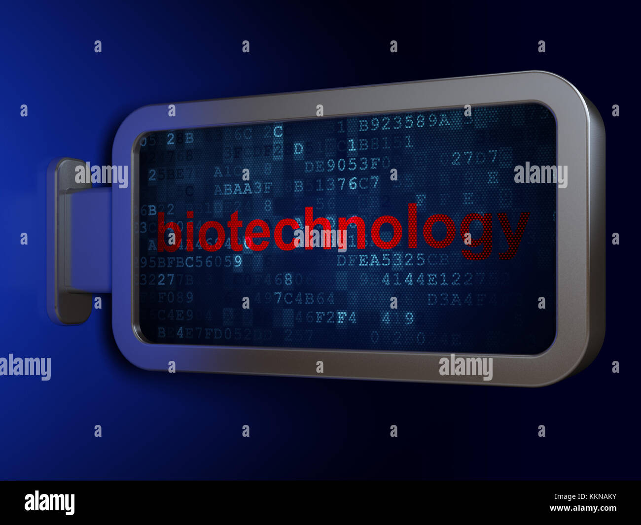 Science concept: Biotechnology on billboard background Stock Photo