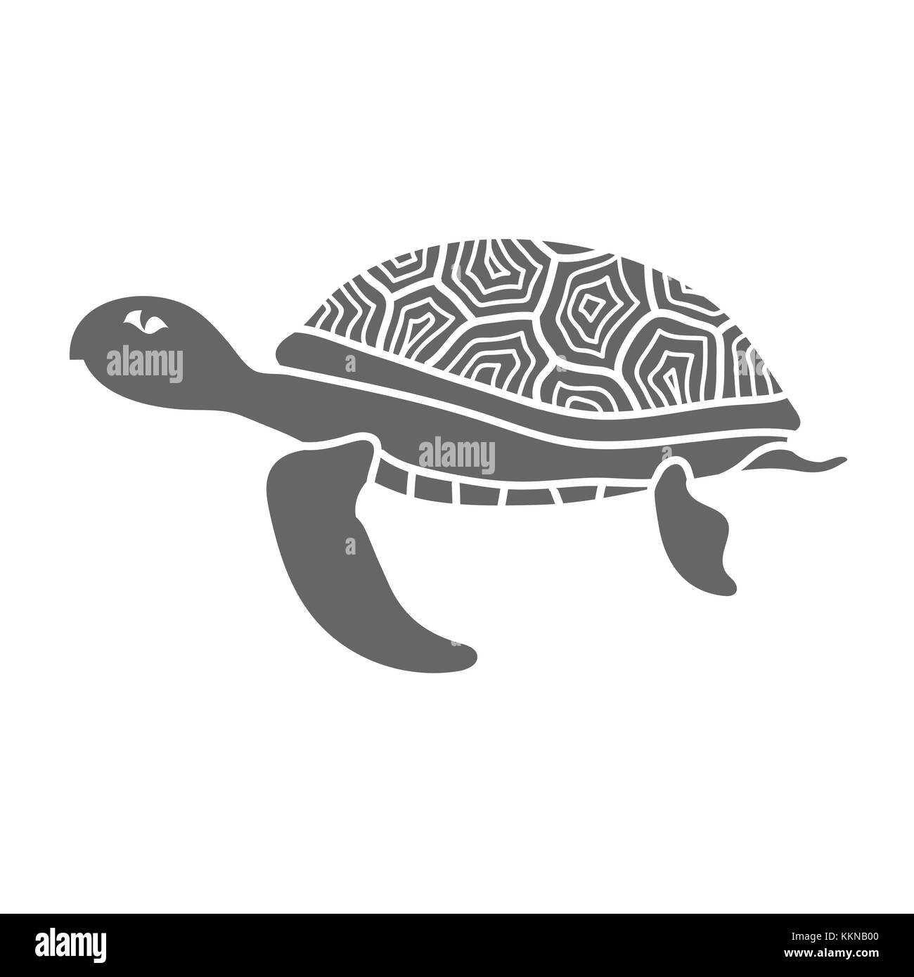 Ocean Turtle Icon Stock Vector