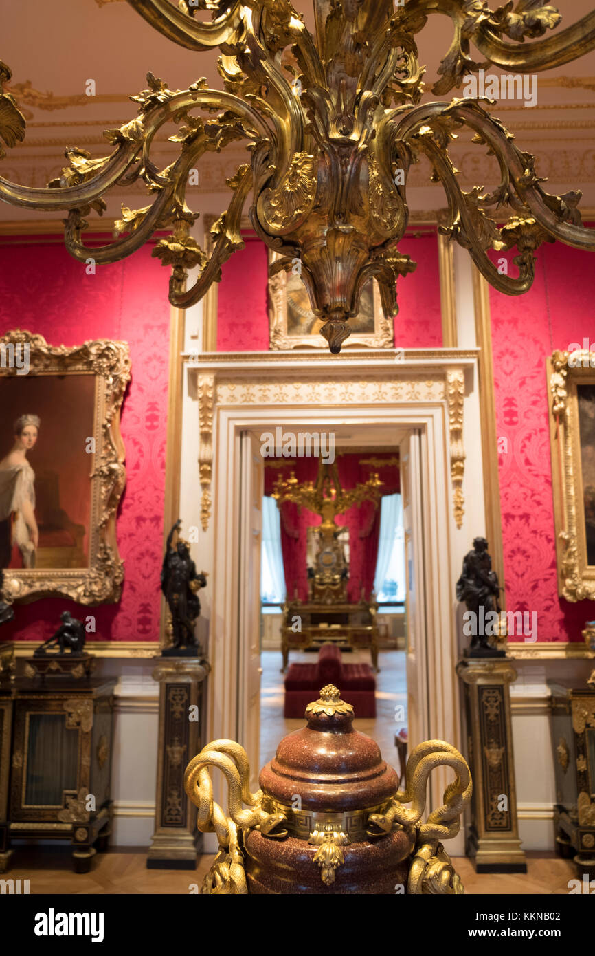 Great Britain, England, London, a room in the interior of the Wallace Collection museum & art gallery Stock Photo