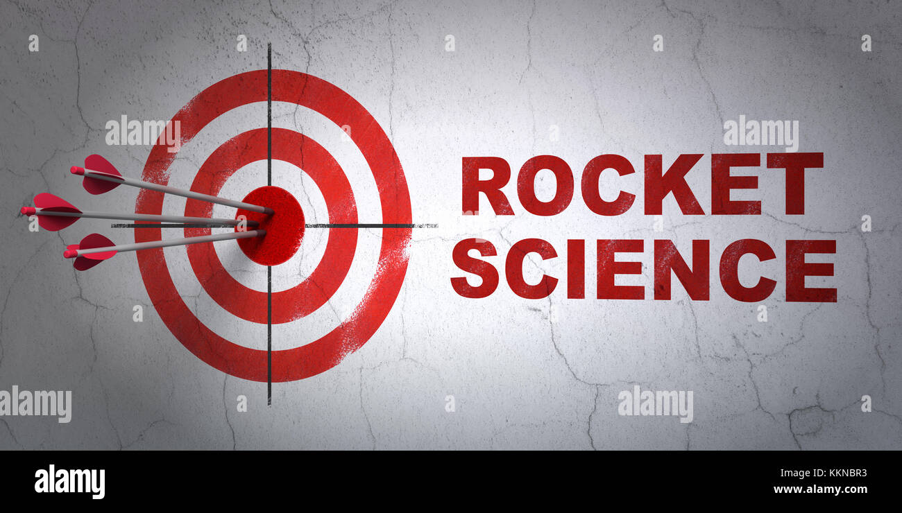 Science Space Target Science concept: target and Rocket Science on wall background Stock ...