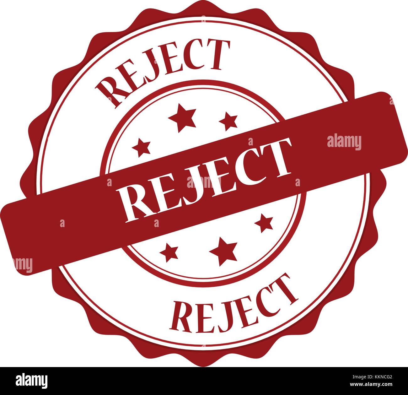 Reject stamp illustration Stock Vector