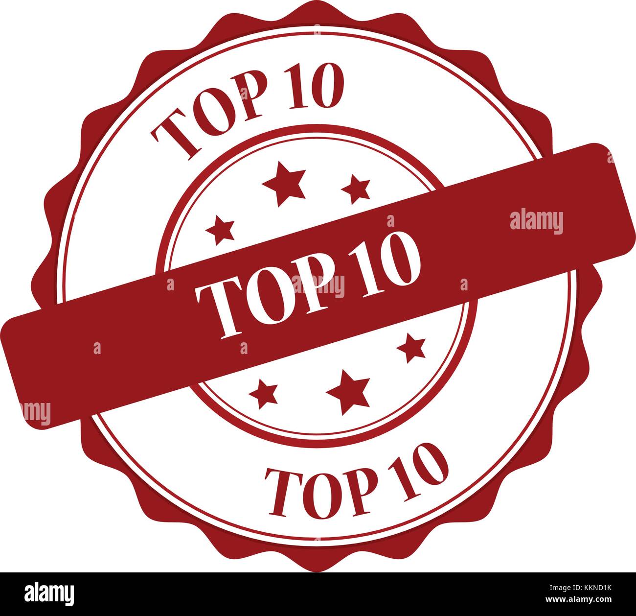 Top 10 stamp illustration Stock Vector