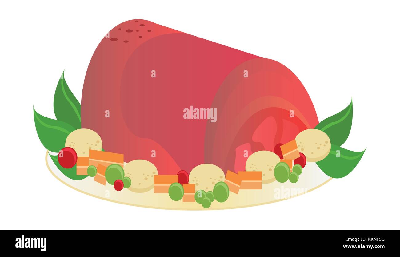 Ham Dinner Clip Art