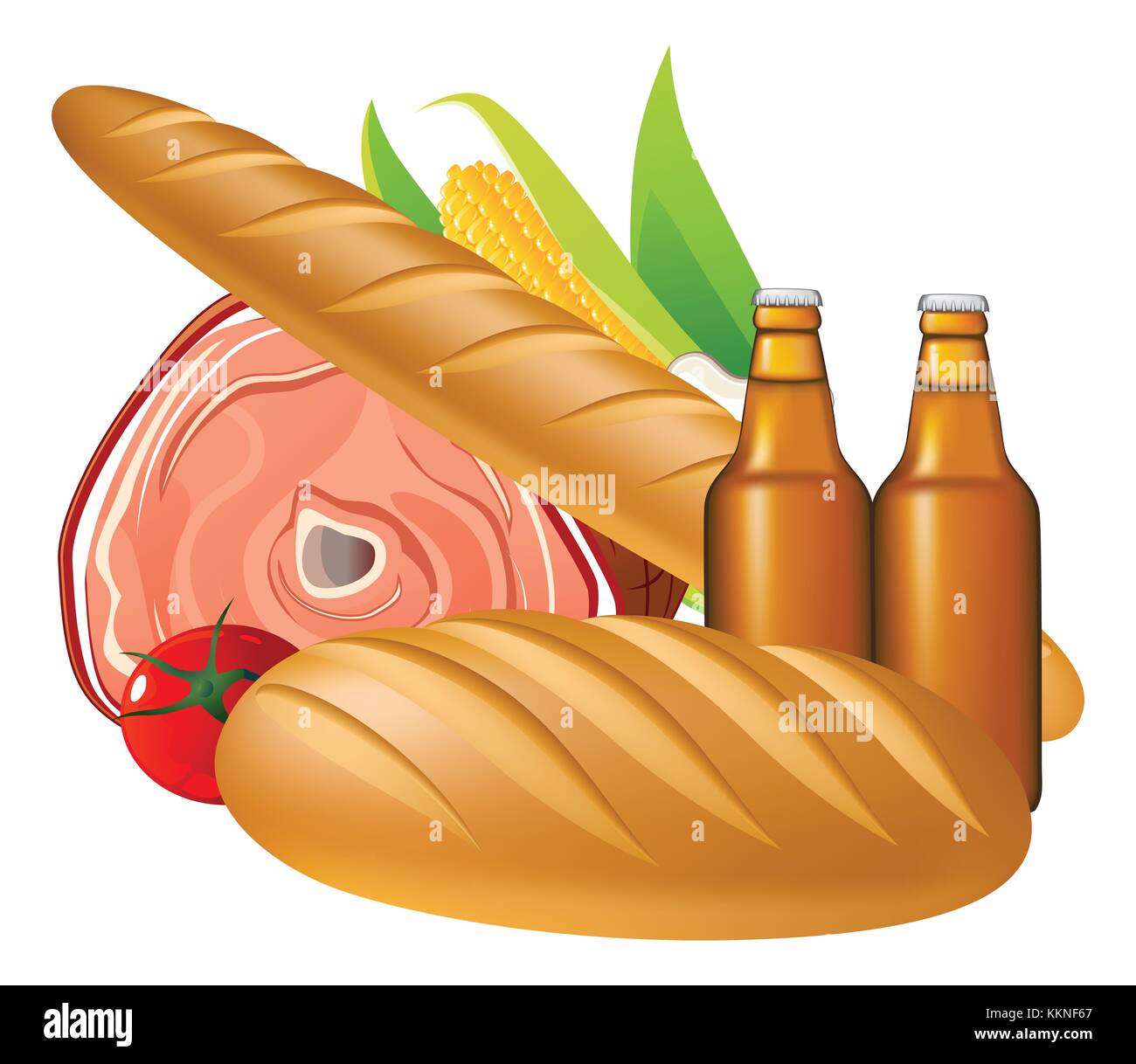 prepared food and drink icons Stock Photo Alamy