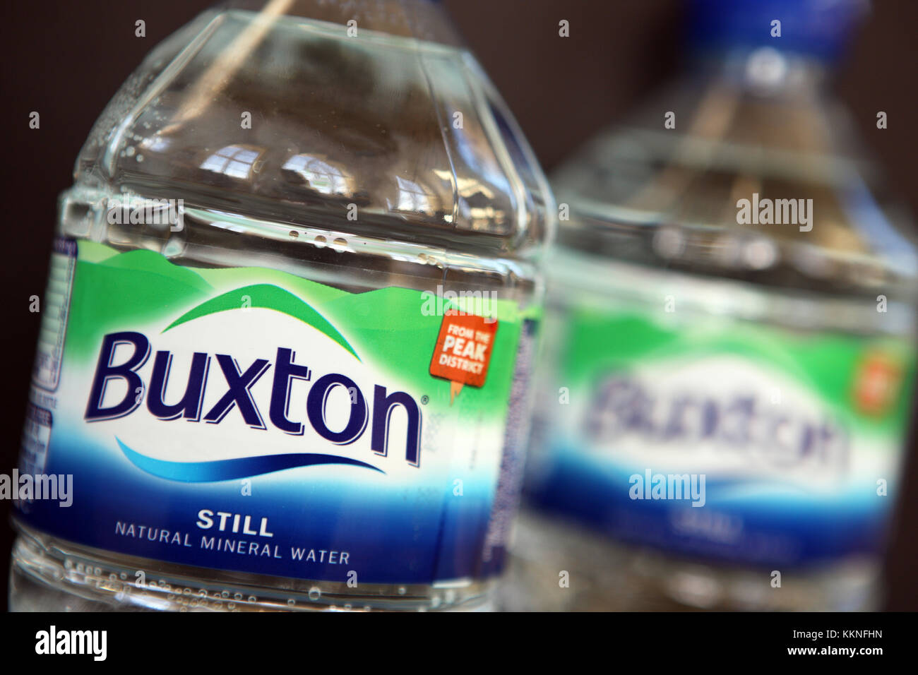 Bottles of Buxton Mineral Water Stock Photo Alamy