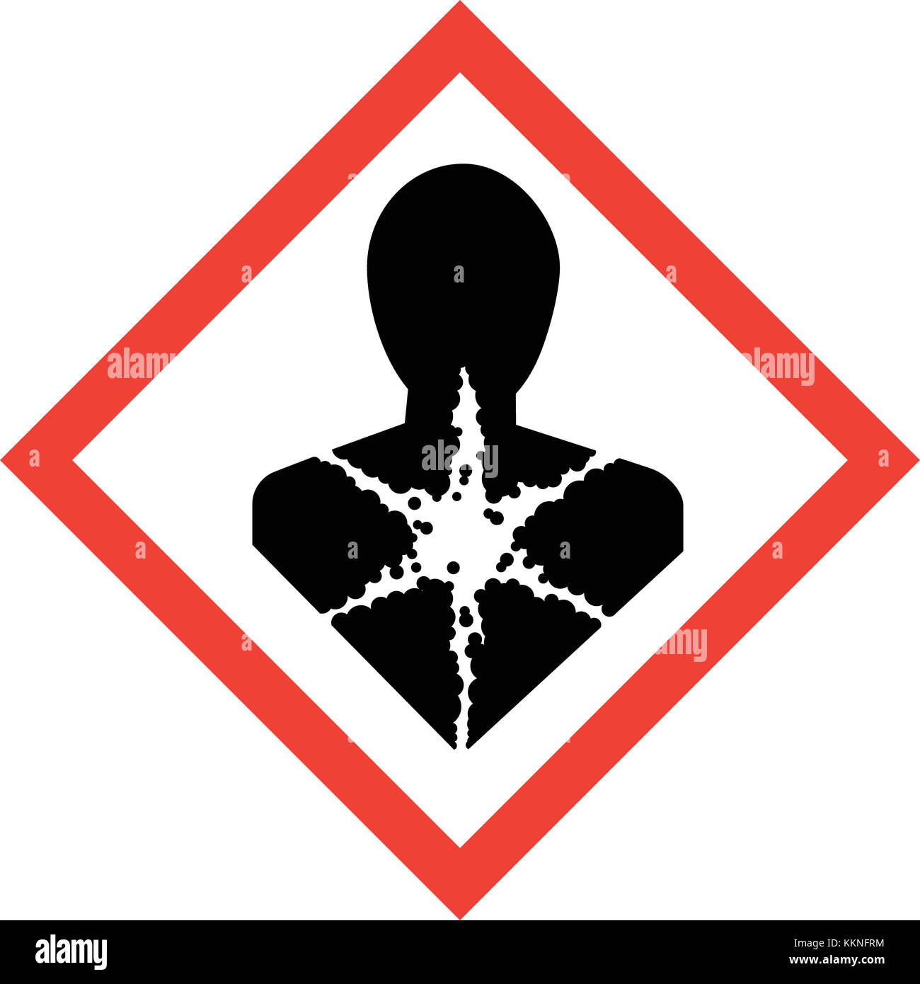 Hazard sign with carcinogenic substances symbol Stock Photo - Alamy