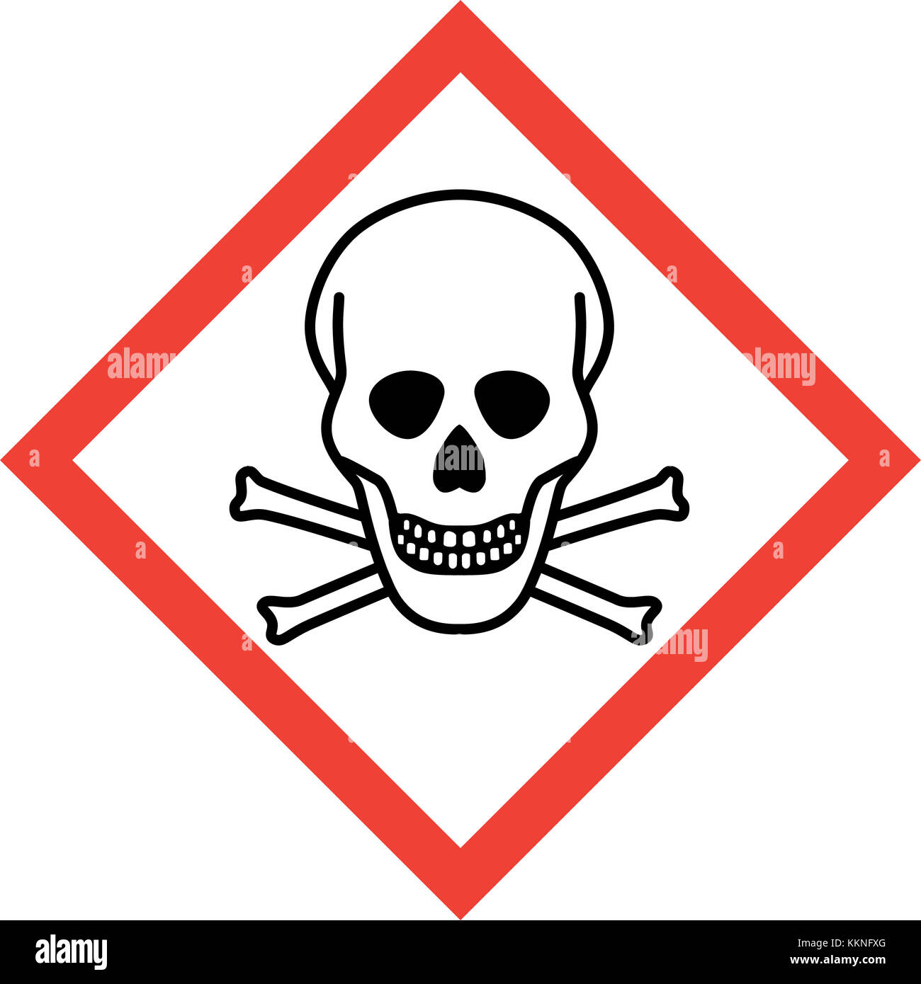 Hazard sign  with deadly danger  symbol Stock Photo Alamy