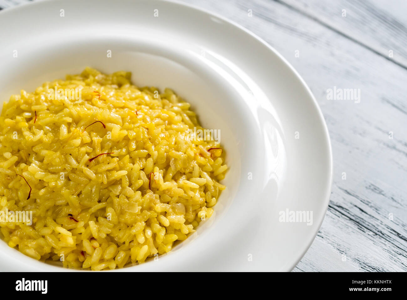 Risotto alla Milanese Stock Photo Alamy