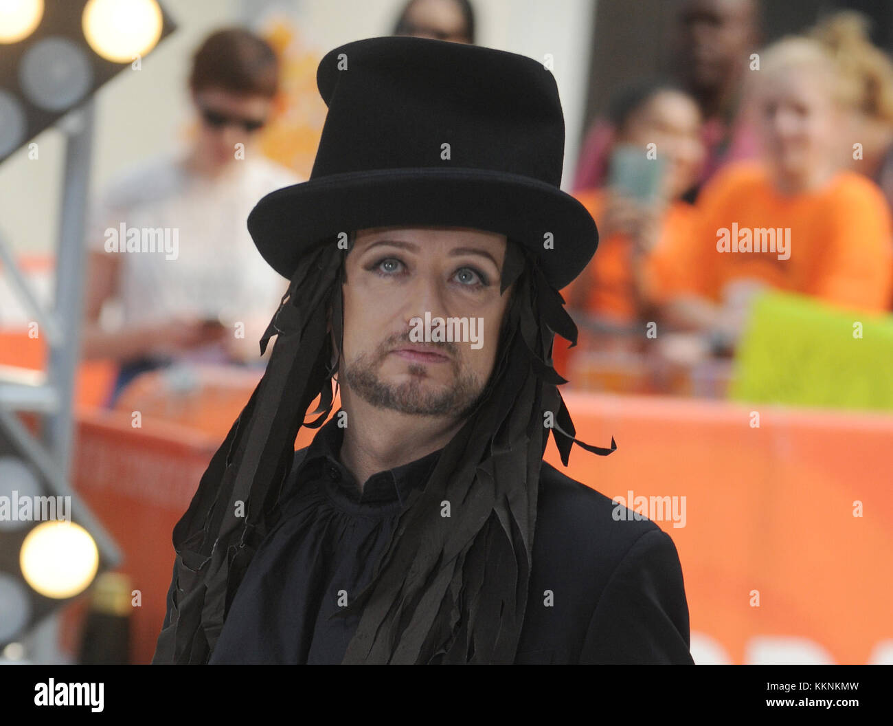 NEW YORK, NY - JULY 02: British singer and songwriter Boy George ...