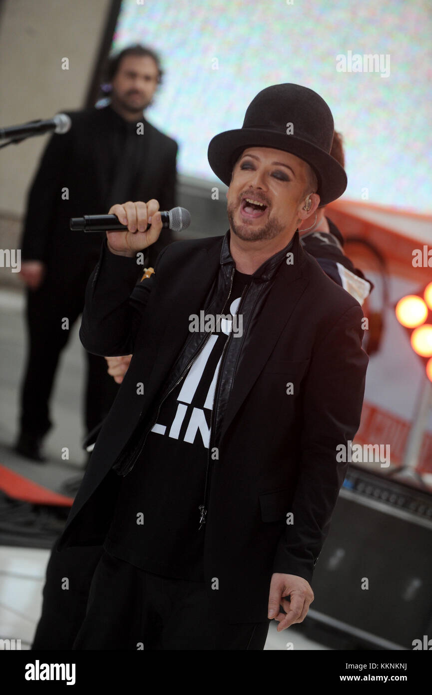 NEW YORK, NY - JULY 02: British singer and songwriter Boy George ...