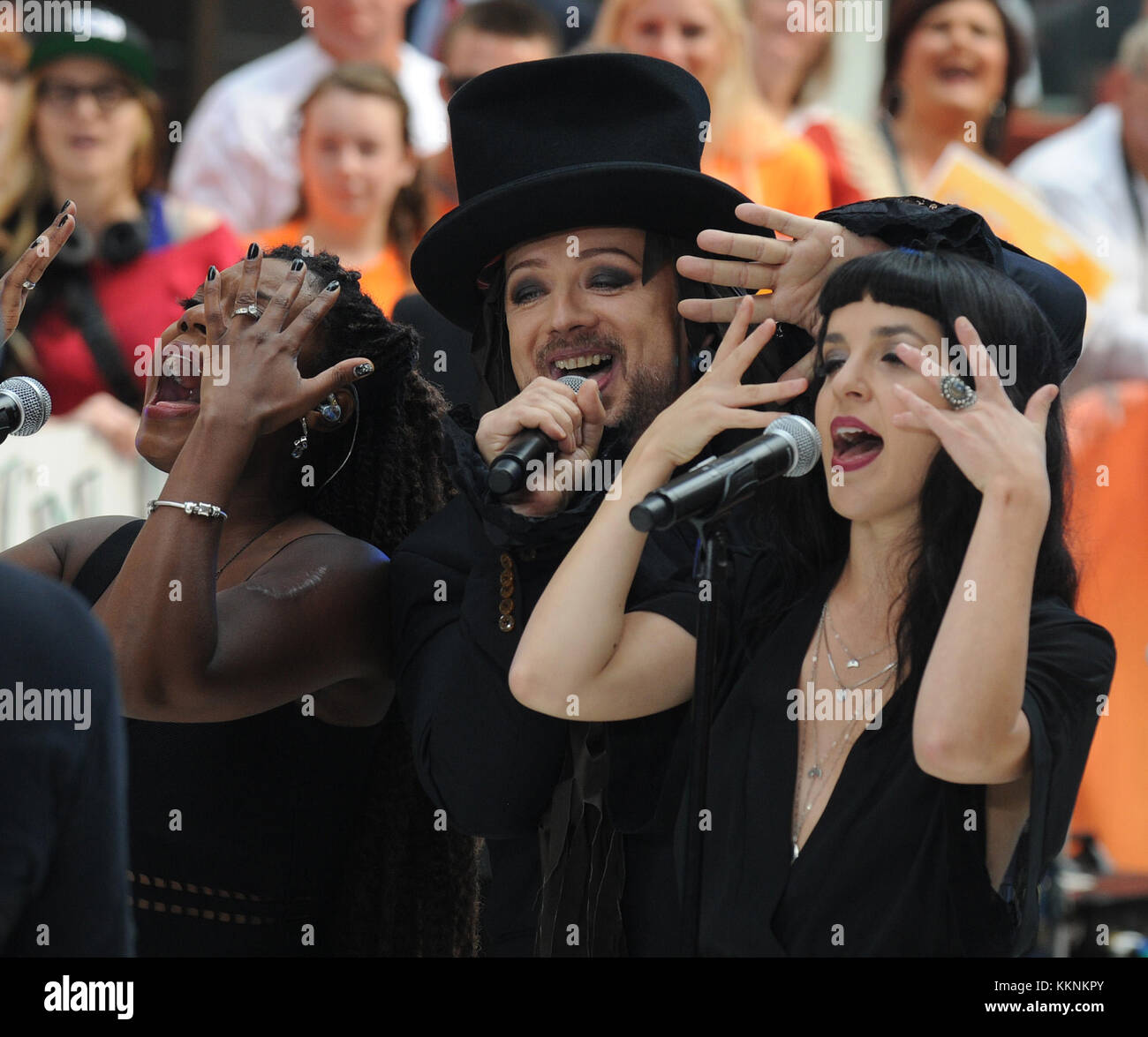 NEW YORK, NY - JULY 02: British singer and songwriter Boy George ...