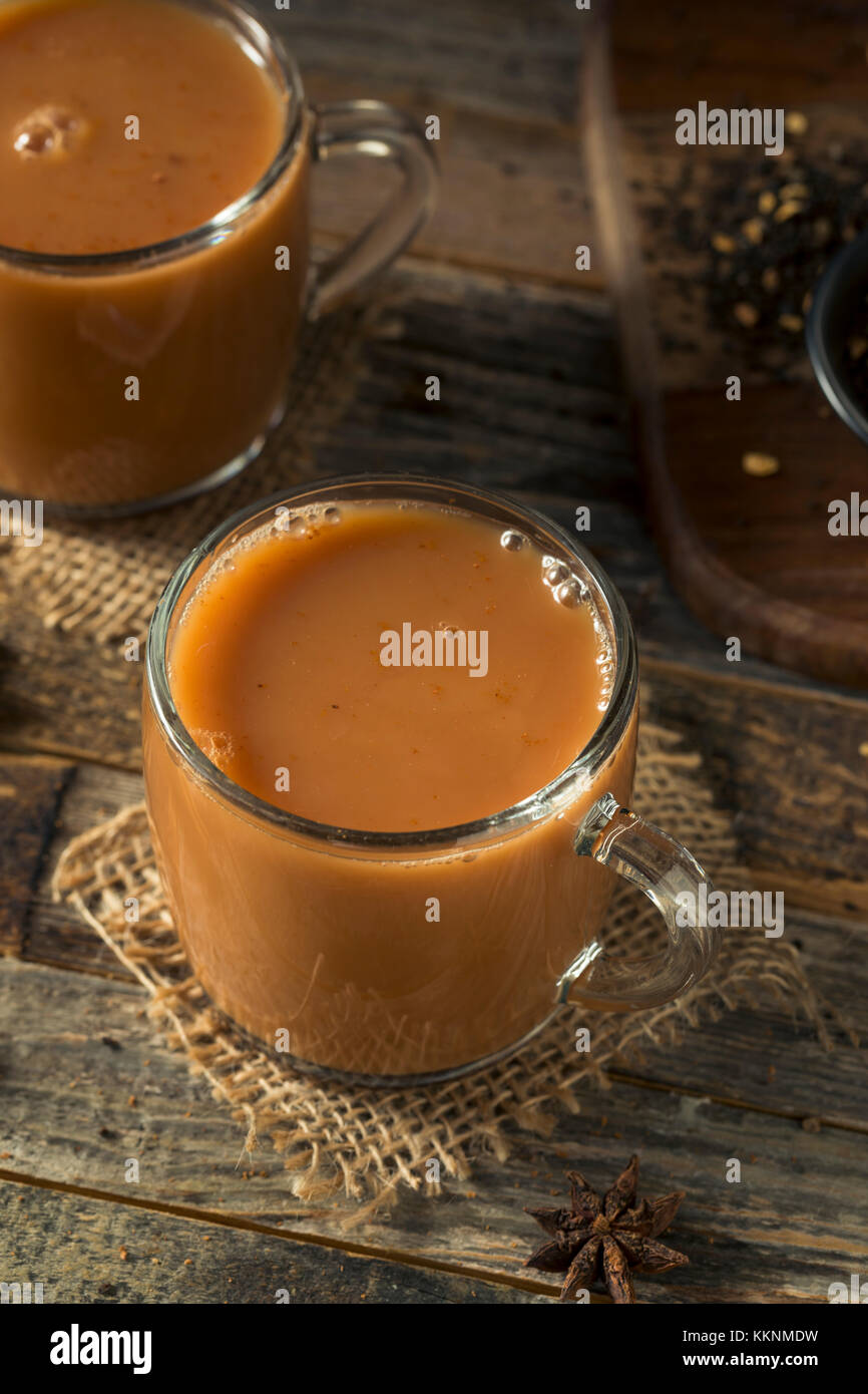 Chai tea with milk hires stock photography and images Alamy