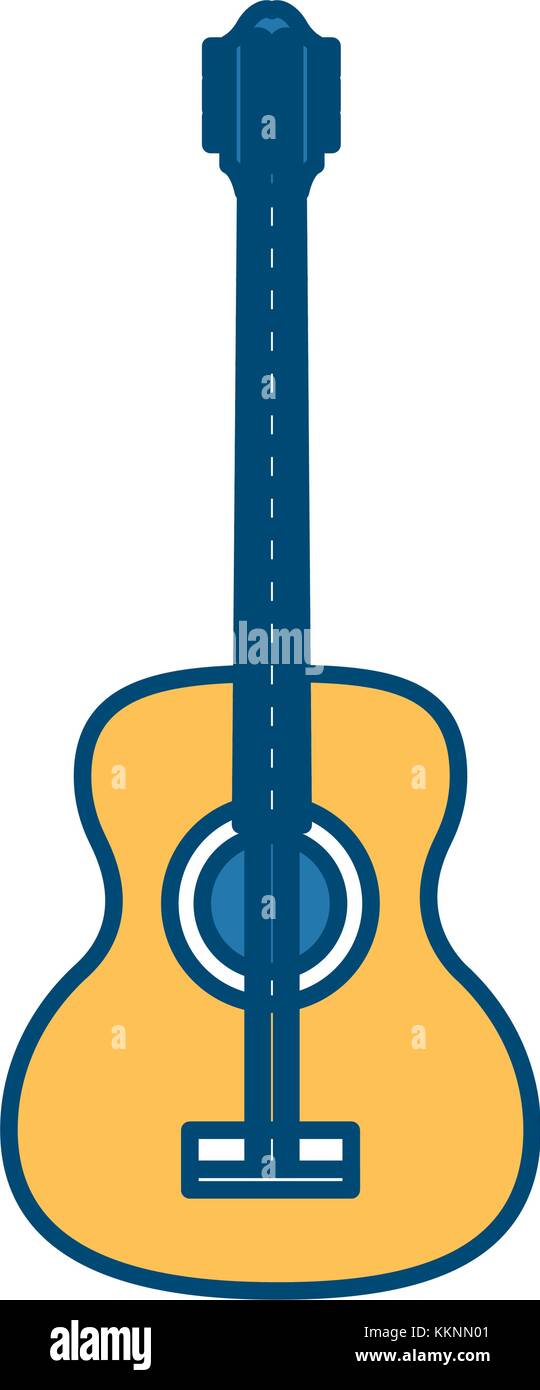 Acoustic guitar music instrument Stock Vector Image & Art - Alamy