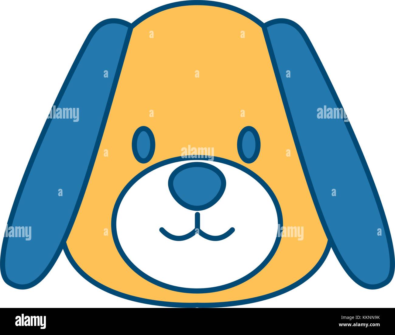 Cute dog head cartoon Stock Vector Image & Art - Alamy