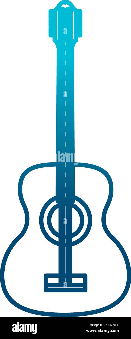 Acoustic guitar music instrument Stock Vector Image & Art - Alamy