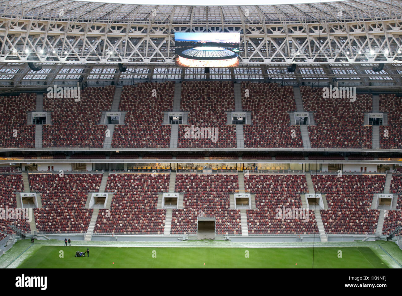 A general view of the Luzhniki Stadium in Moscow, Russia.  PRESS ASSOCIATION Photo. Picture date: Friday December 1, 2017. The stadium will host the opening match and final of the 2018 World Cup. Photo credit should read: Nick Potts/PA Wire Stock Photo