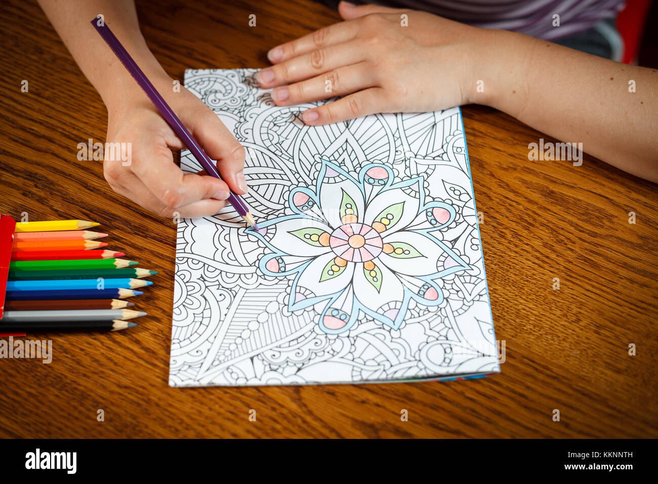 Adult coloring book Stock Photo