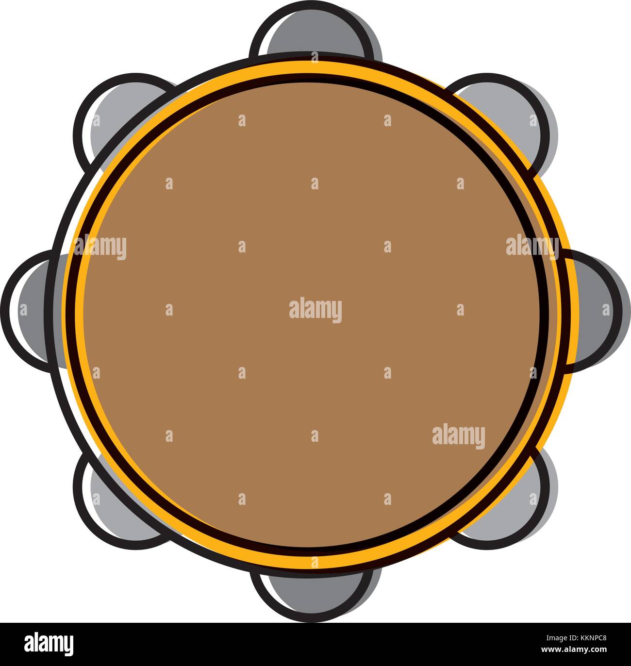 Tambourine music instrument Stock Vector Image & Art Alamy