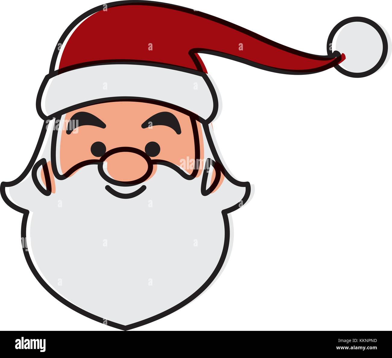 Santa claus funny face cartoon Stock Vector Image & Art - Alamy