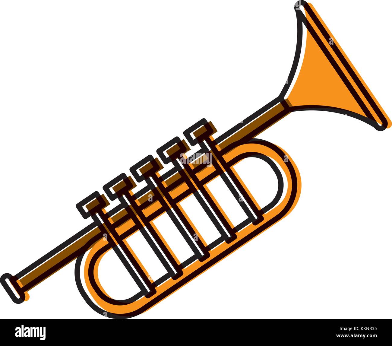 Trumpet music instrument Stock Vector Image & Art Alamy