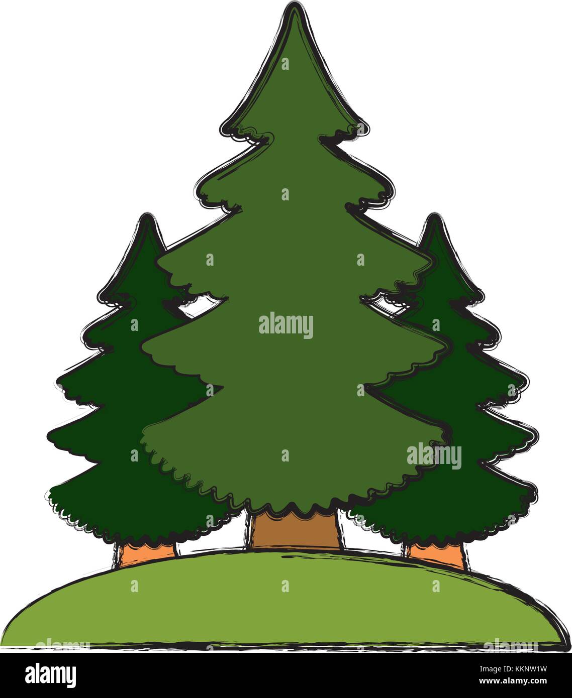 Trees pines isolated Stock Vector Image & Art - Alamy
