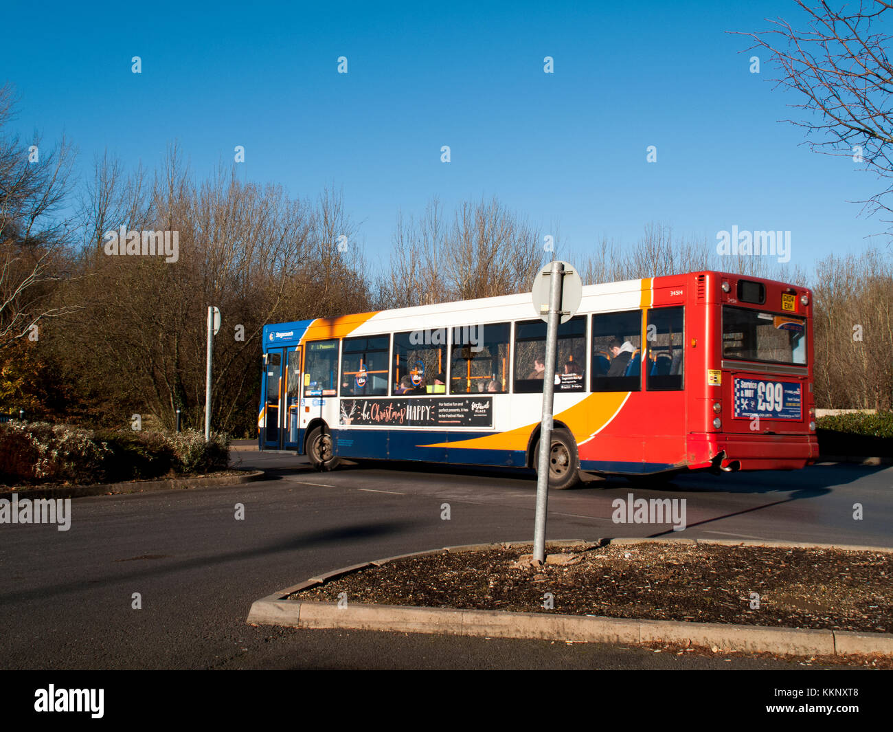 Tesco Extra Superstore, local bus service conveying passengers to store