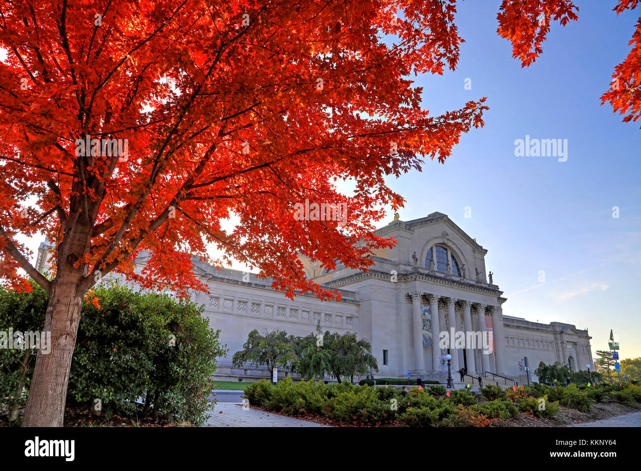 St. Louis, Missouri - Nov. 3, 2017 - Fall foliage around the St. Louis ...