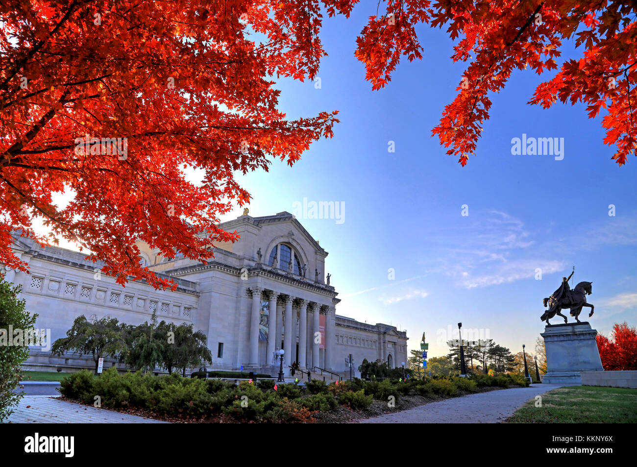 St. Louis, Missouri - Nov. 3, 2017 - Fall foliage around the St. Louis ...