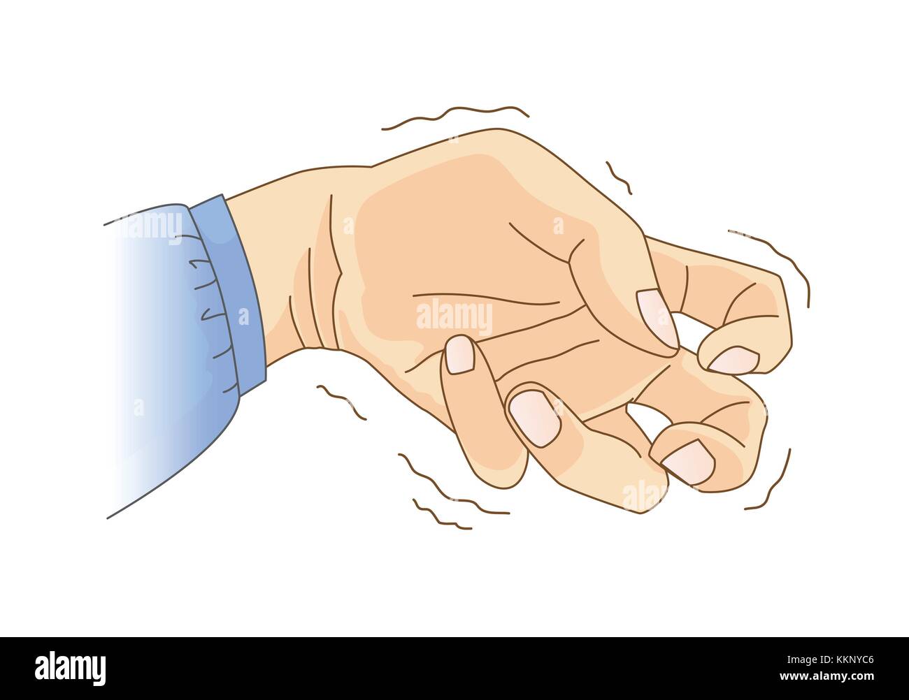 Finger and wrist bend and tremor symptom Stock Vector Image & Art Alamy