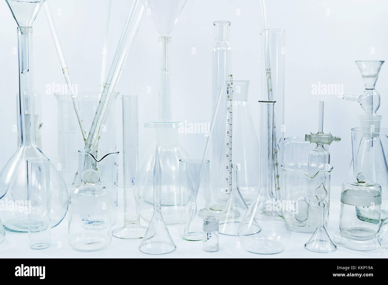 Chemical laboratory glass ware Stock Photo Alamy