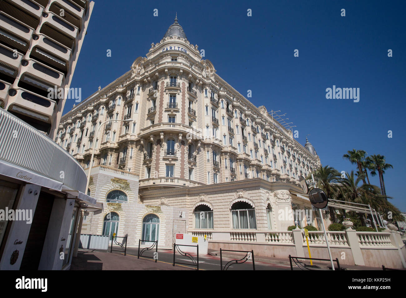 Carlton Intercontinental Hotel in Cannes, France Stock Photo