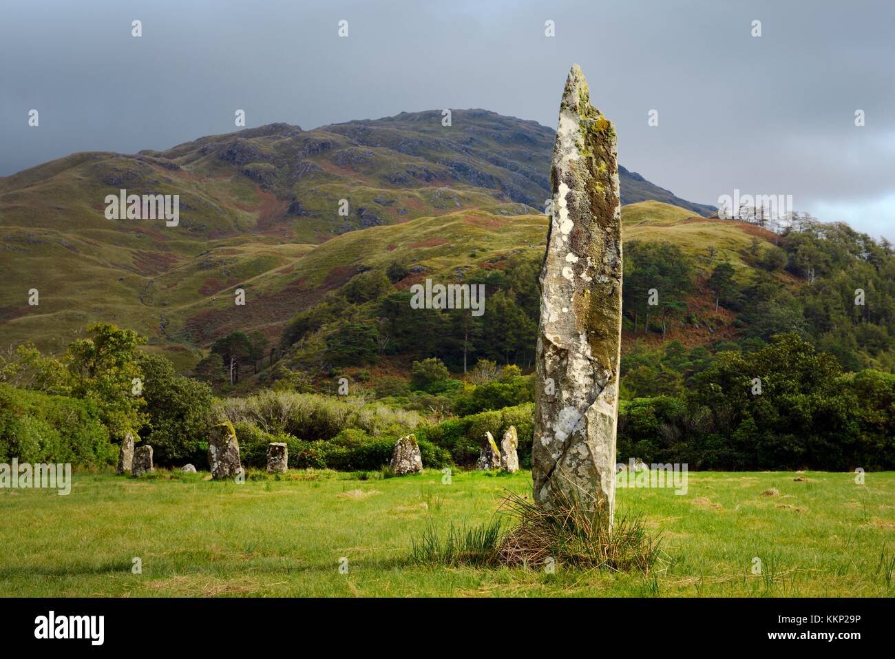 Lochbuie prehistoric stone circle on Isle of Mull, Inner Hebrides