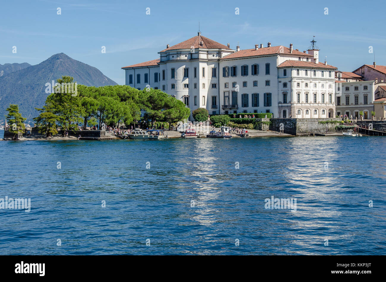Isola Bella, a natural treasure made even richer by human intervention; it has always been one of the favourite visitor attractions of Lake Maggiore. Stock Photo