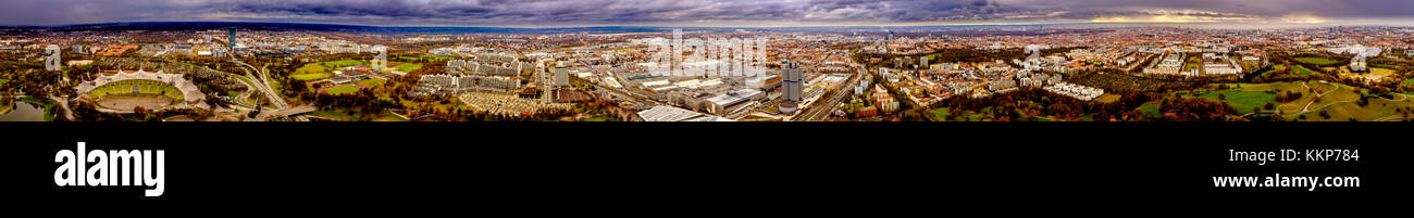 360 degree panorama of the city of Munich, Germany Stock Photo - Alamy