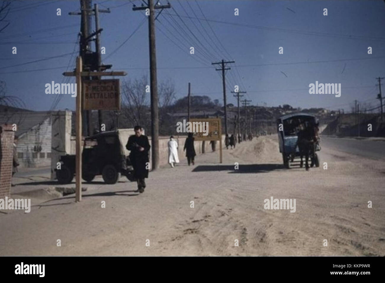 This photo captures Seoul, South Korea, in 1949, showcasing the cityâ ...