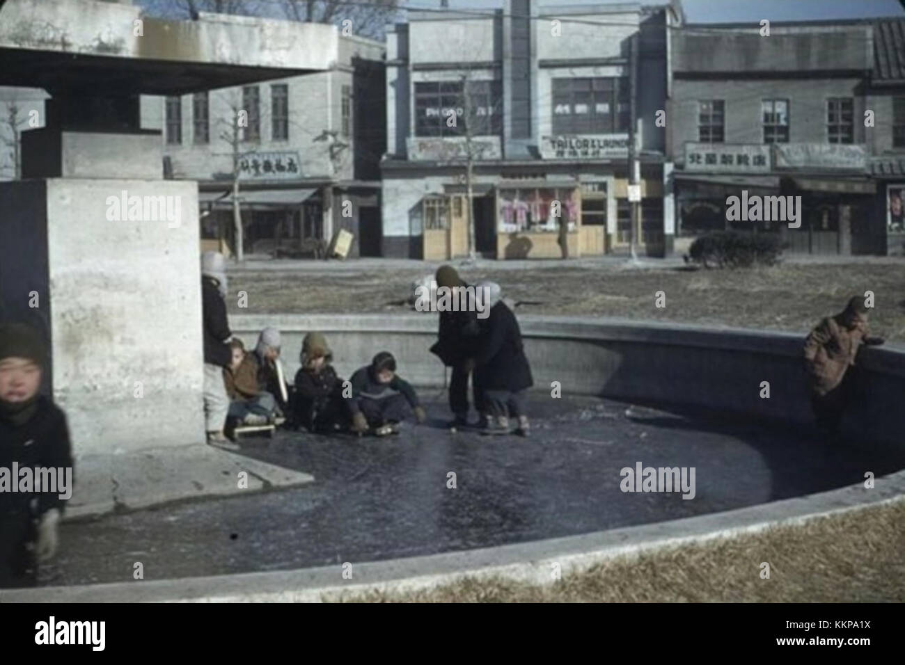 A historical image of Seoul in 1949 captures the city shortly after the ...
