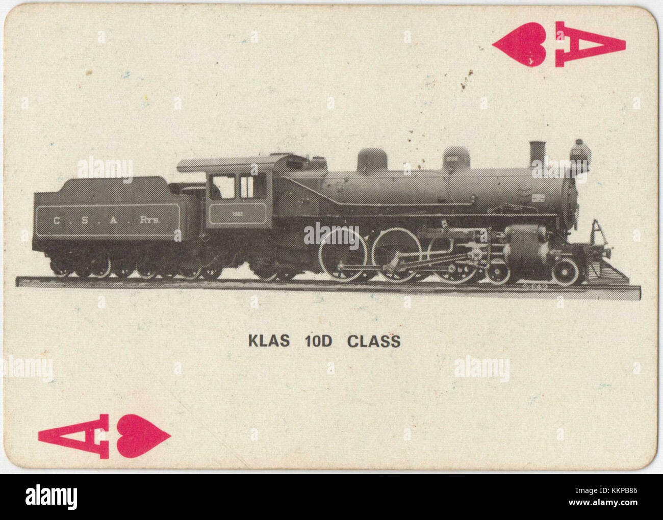 Class 10D 779 (4 6 2) CSAR 1002 Playing Cards Stock Photo