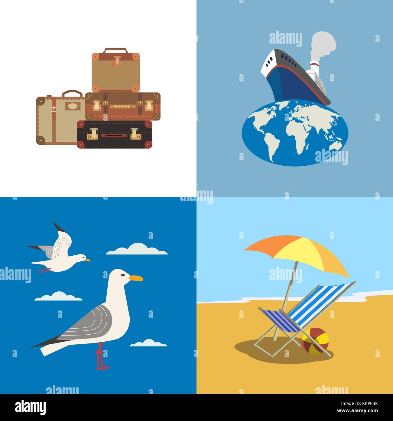 Travel icons set Stock Vector Image & Art - Alamy