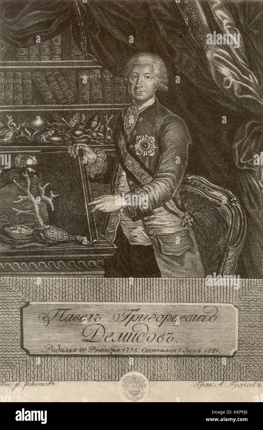 Pavel Grigorievich Demidov 1 Stock Photo Alamy