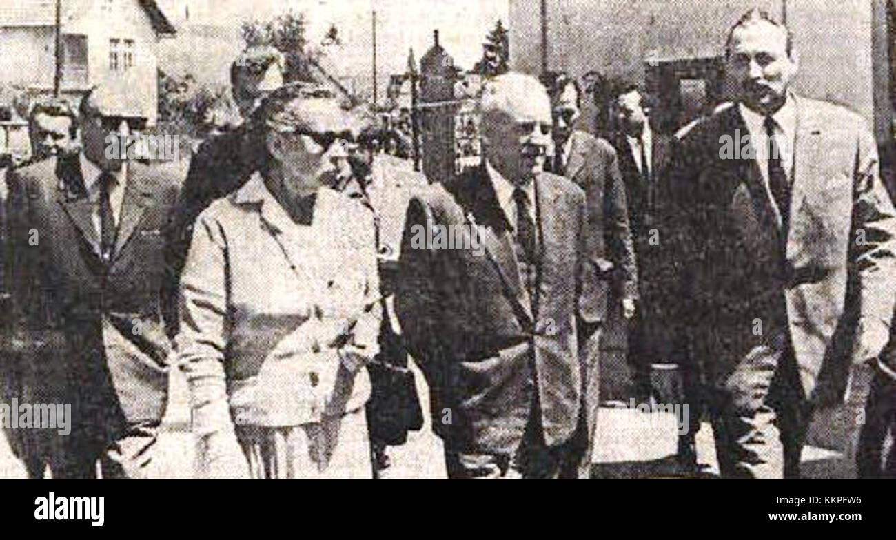 Sergej Kraigher na obisku IMV 1969 Stock Photo Alamy