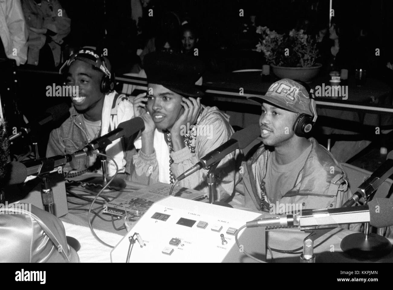 The Digital Underground (with Tupac Shakur) doing an interview at the