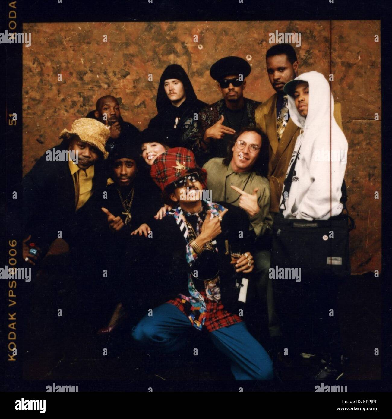 Digital Underground (with Tupac Shakur) and photographer Pat Johnson