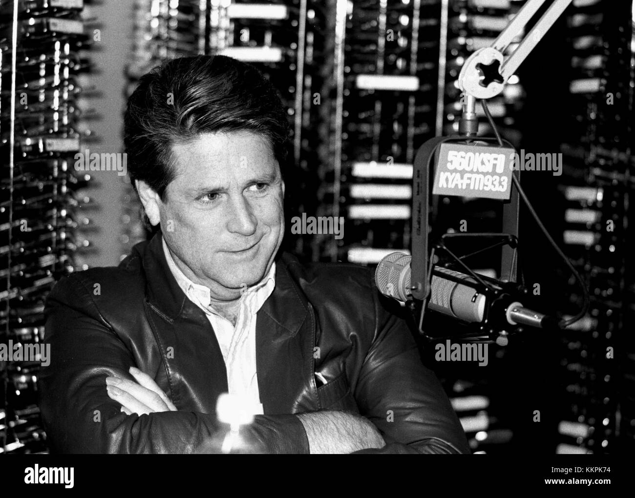 Brian Wilson during a radio interview in San Fransisco, CA in 1998 ...