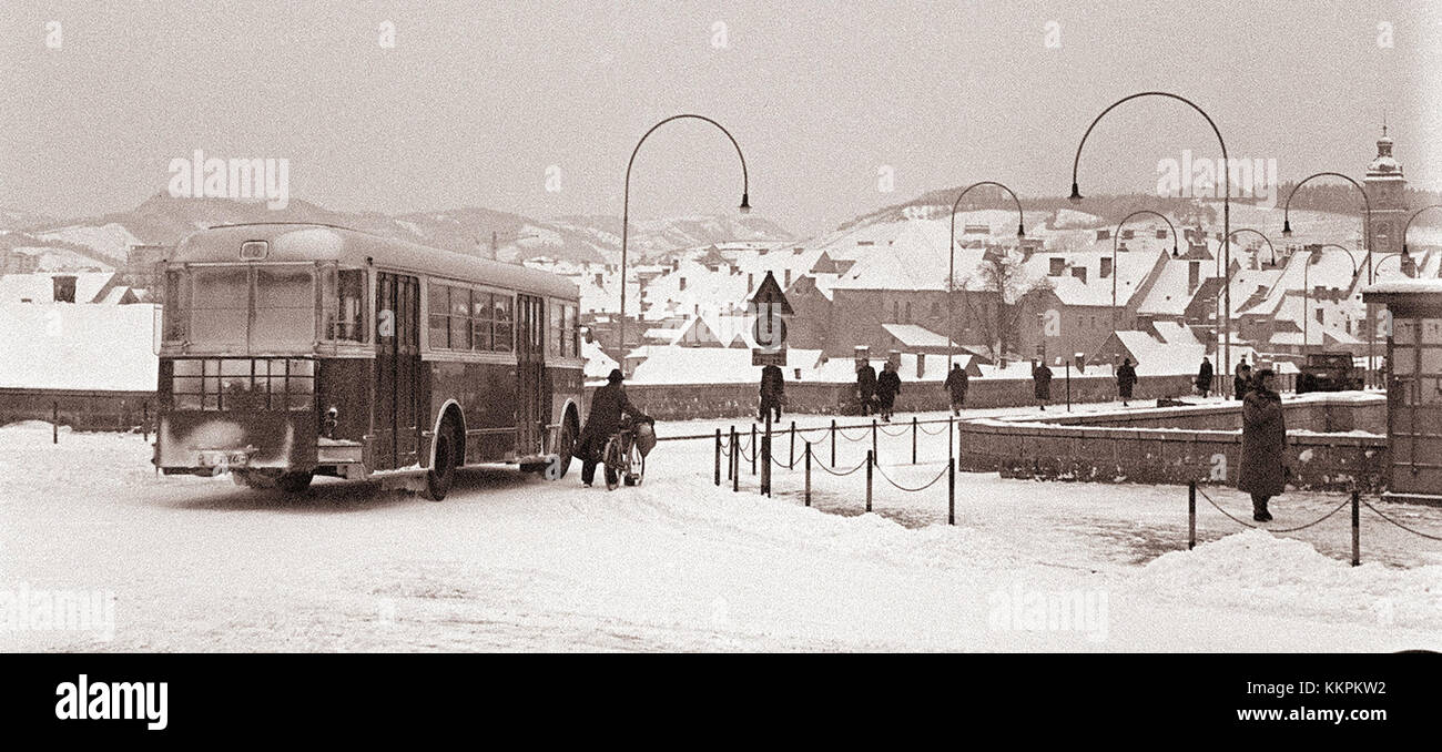 Trg revolucije in Stari most 1960 Stock Photo