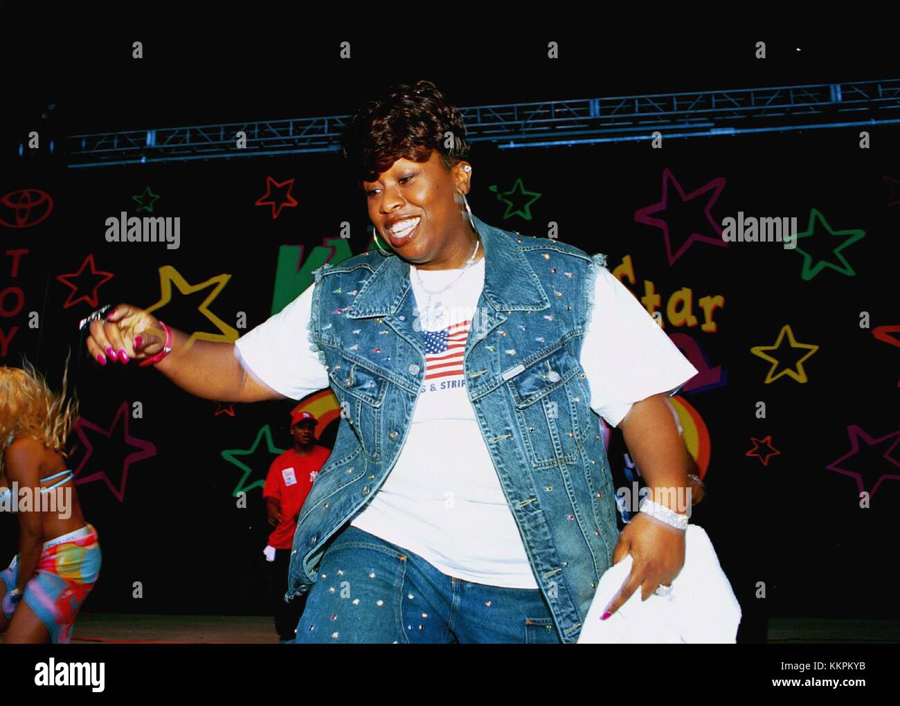 Missy Elliott performing at the KMEL All-Star Summer Jam in Mountain View, CA. August, 2000.  Credit: Pat Johnson/MediaPunch Stock Photo