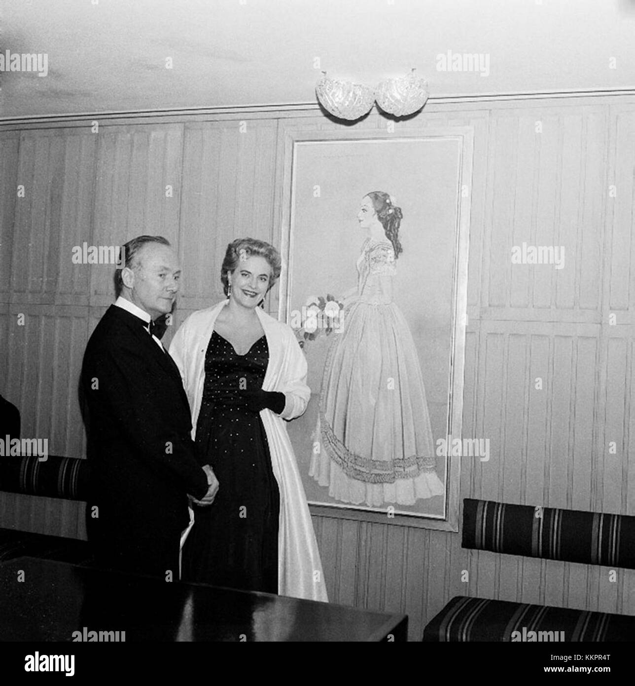 Einar Jolin och Tatiana Angelini Jolin, Dramaten, 1957 Stock Photo